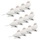 thumbnail image 1 of 12 Uds. Mini Pájaros Artificiales Decorativos De Espuma Brillante Para Manualidades Jardín Blanco, 1 of 5