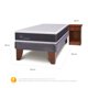 thumbnail image 3 of Cama Europea New Ortopedic 1.5 Plazas Veladores New Villarrica, 3 of 9