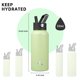 thumbnail image 5 of Botella de agua Konokyo con aislamiento de acero inoxidable, 950 ml, con 3 tapas, 5 of 7