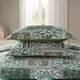 thumbnail image 5 of Juego de colcha acolchada NEWLAKE Queen de algodón bohemio verde, 5 of 8