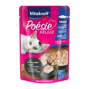 Vitakraft - Alimento Poesi Delice Gato, Sabor Pescado 85Gr