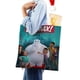 thumbnail image 4 of Baymax de Big Hero Bolso de tela con estampado de lienzo para mujer, bolsa de compras reutilizable y estética, con cremallera interior, regalo para mujer,40*40cm., 4 of 6