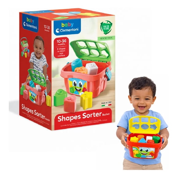 Juego Balde Bloques De Encaje Bebé Didáctico Baby Clementoni