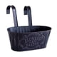 thumbnail image 4 of Maceta Colgante Rústica De Hierro Para Barandilla De Patio, Apartamento O Casa De Campo, Color Negro., 4 of 5