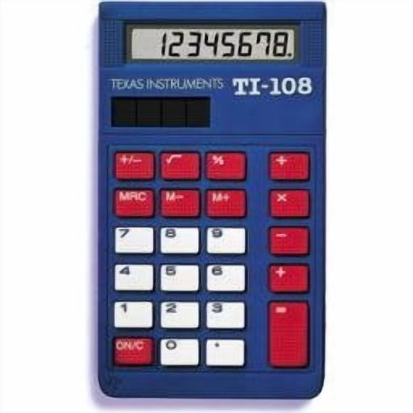Calculadora Texas Instruments TI-108TK 8 Dígitos Paquete de 10