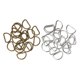 thumbnail image 5 of 200pcs Aleación DIY D Anillos Dee Anillos para Artesanías Correas Fleje 15x10x2mm, 5 of 5