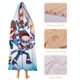 thumbnail image 4 of Niños Ninja Manta Capa con Capucha Anti-Bolitas, Manta de Lana Ártica Suave, Manta Portátil de Felpa Ligera y Lujosa, Poncho para Siesta en Casa y Oficina, 100*130cm, 4 of 6