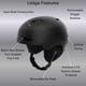 thumbnail image 3 of Casco de nieve Giro Ledge negro mate talla M (55,5-59 cm), 3 of 9