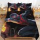 thumbnail image 2 of Spider-Man Miles Morales 3 Piece Sets Full/Queen Size - Reversible Microfiber Quilts with 2 Shams Soft Lightweight Bedspread Coverlet Comforter for All Season Bed Sheets, 2 of 5