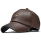 thumbnail image 1 of Men's PU Leather Baseball Cap, 1 of 4