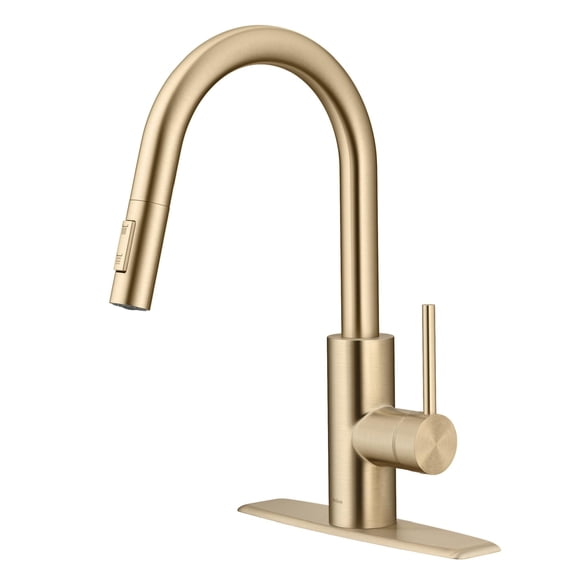 Grifo de cocina Kraus Oletto de una sola manija, abatible, sin puntos