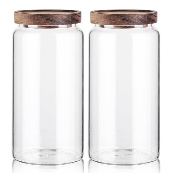 Recipiente De Vidrio Frasco Hermético Para Alimentos De 2400 Ml Paquete De 2