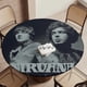 thumbnail image 5 of Nirvana-theme Fitted Round Tablecloths Elastic Edged Table Covers Waterproof Table Cloth for Kitchen Holiday Party Tables Decor 120cm, 5 of 6