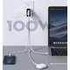 thumbnail image 4 of Cargador Vebner Rápido 100W Doble USB-C más USB-A GaN Negro, 4 of 6
