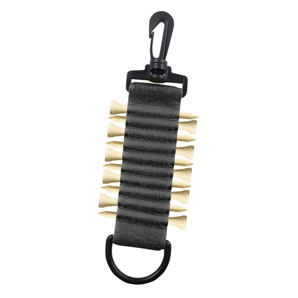 Soporte Para Tee De Golf Para Sujetar A La Bolsa De Golf Portátil Para Carritos De Golf Golfista Golf Negro