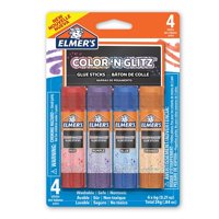 Barras Adhesivas Elmer'S Color 'N Glitz, 0,21 G, Paquete De 4