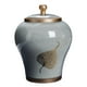 thumbnail image 1 of Tarro De Jengibre De Porcelana De Estilo Chino, Tarro De Almacenamiento, Jarrón De Cerámica Decorativo Gris, 1 of 5