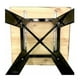 thumbnail image 3 of Mesa Tolix 60x60x75 Cm Base Madera Oscura- Negra, 3 of 3