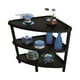 thumbnail image 2 of Estante esquinero triangular plastico 3 niveles Negro Rimax, 2 of 3