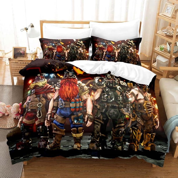 Anime Game Deep Rock Galactic Bedding Set Single Twin Full Size Bed Set Adult Kid Bedroom Duvet cover Sets Bed Sheets