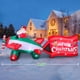 thumbnail image 3 of Colgador inflable de Papá Noel en avión, LED, 3,2 m, decoración navideña, 3 of 6