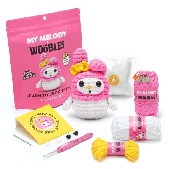 Kit de crochet The Woobles – My Melody (Hello Kitty)