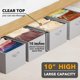 thumbnail image 2 of Caja de almacenamiento SpaceAid 80 cm, pack de 4, gris, para debajo de la cama, 2 of 7