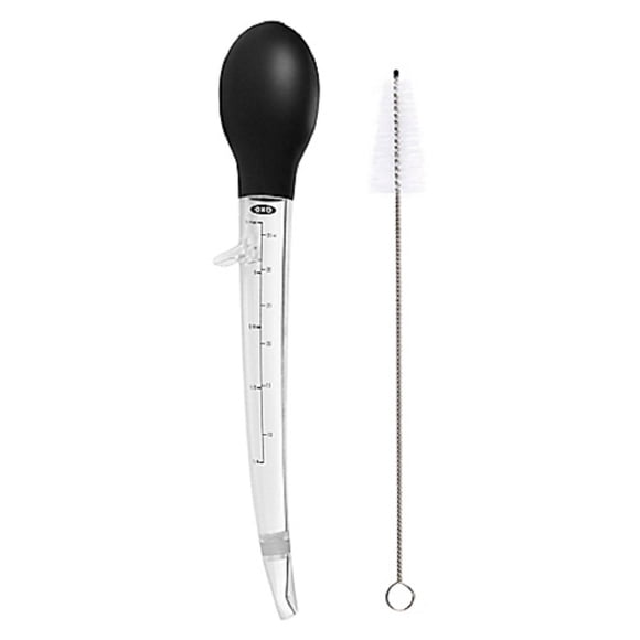 Turkey Baster Good Grips En Ángulo Con Cepillo De Limpieza