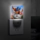 thumbnail image 4 of Parque de Maravillas Luz nocturna LED con sensor de anochecer a amanecer para dormitorio, baño, pasillo, escaleras - Lámpara LED nocturna de enchufe, 0.5W - 1 pieza, 4 of 6