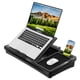 thumbnail image 1 of Mesa de regazo LapGear 39 cm negra para laptop de 15,6 pulgadas, 1 of 6