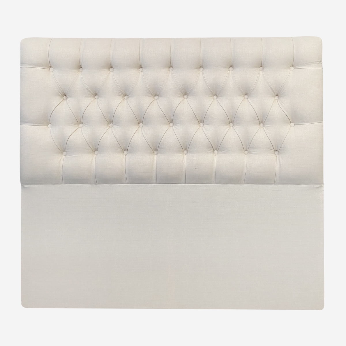 Espacio Hogar - Respaldo Capitone Premium 1,5 Plazas Lino Crema