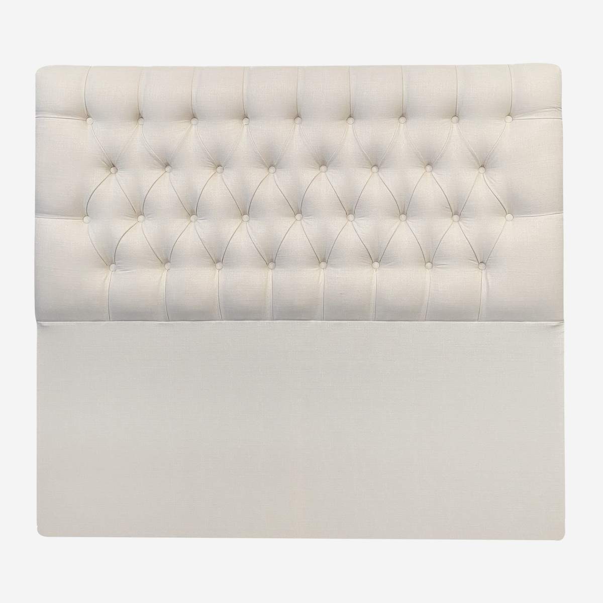 Espacio Hogar - Respaldo Capitone Premium 1,5 Plazas Lino Crema