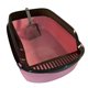 thumbnail image 5 of Caja De Arena Abierta, Contenedor Para Gatitos, Bandeja Ranurada Resistente, Bandeja De Arena Para Tamizar, Color Rosa, 5 of 5