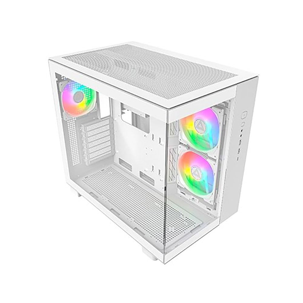 Gabinete Para Pc Montech King 65 Pro Atx De Doble Cámara, Blanco