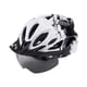 thumbnail image 3 of Casco de bicicleta Casco de ciclismo Casco de bicicleta moderno y transpirable Cascos deportivos para en monopatín Patinaje Desplazamientos al a , Negro Blanco, 3 of 5