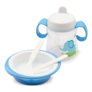 Genérico - 3 Set De Alimentacion 4 En 1 Ergonomico De Bebe Lau
