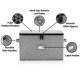 thumbnail image 4 of Set de estuches de almacenamiento para copas y vasos de vino STOZU con interior acolchado, 4 of 8