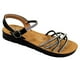 thumbnail image 2 of Sandalias de Mujer con Tiras Brillantes PG5247 Negro, 2 of 5