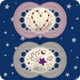 thumbnail image 2 of 2 Chupetes Nocturnos Látex de Caucho Natural MAM Original Night 6m+ Rosa Brillante, 2 of 3