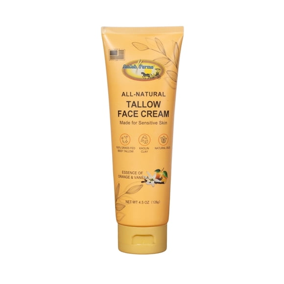 Crema Hidratante Facial de Sebo Amish Farms 128g Naranja