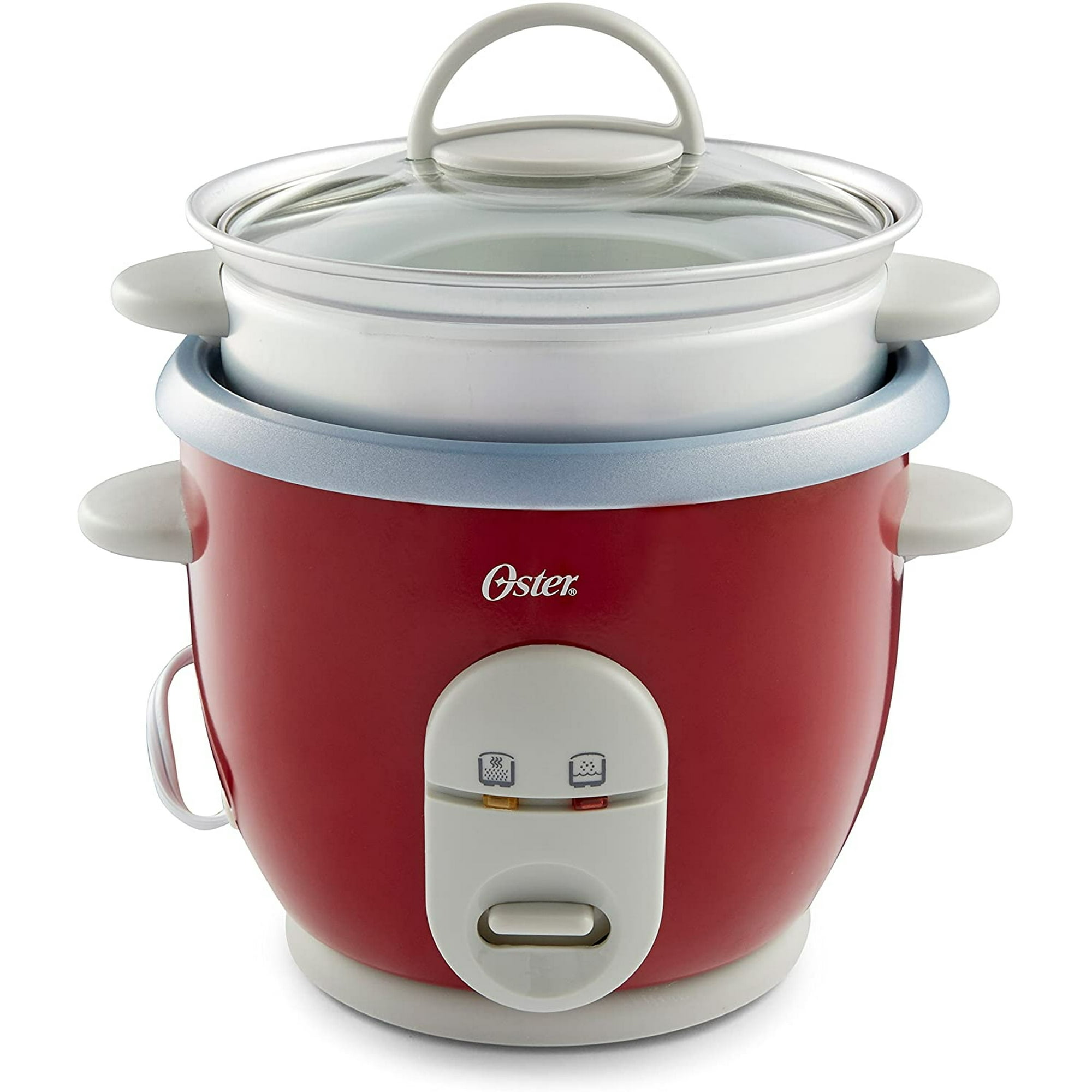 Arrocera Oster De 6 Tazas Con Vaporera, Roja (004722-000-000)