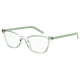 thumbnail image 1 of Monturas de gafas Levi's LV 1022 Cat Eye Green para mujer, 1 of 4