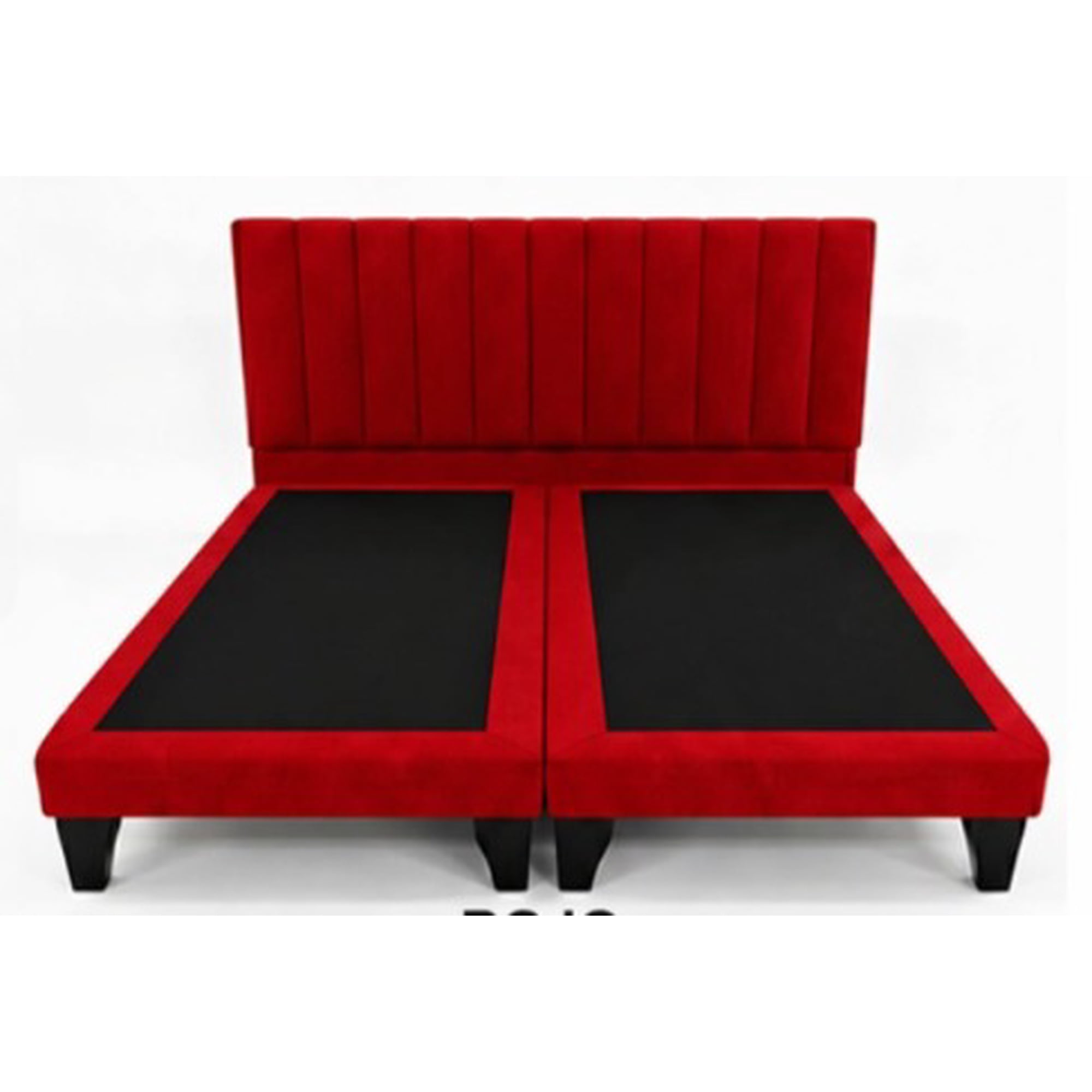 Rous Muebles - Cama Premium 2 Plazas, Color Rojo
