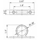 thumbnail image 2 of Anillo guía para manguera de ducha Dura Faucet DF-SA155-CP cromado, 2 of 5