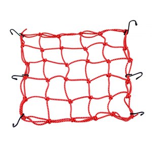 Ioensy - Redes De Carga Pequeñas Para Equipaje De Motocicleta, Accesorios Para Bicicletas, Red Gruesa Para Equipaje, Color Rojo