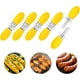 thumbnail image 1 of 10 piezas/5 pares de soportes para mazorcas de maíz, tenedores de acero inoxidable para pinchos de maíz, herramientas para barbacoa. 10 piezas/5 pares de soportes para mazorcas de maíz, tenedores dobl, 1 of 7