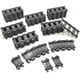 thumbnail image 1 of Rieles de Tren HXY 56 Piezas Rectos Flexibles Compatible, 1 of 3