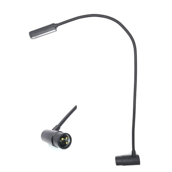 Lámpara de cuello de cisne JXRYWF 56 cm XLR de 3 pines en ángulo recto LED
