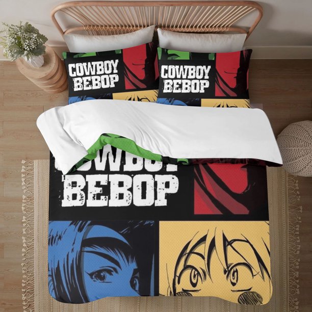 Cowboy Bebop Soft 3D Printed Duvet Cover Bedding Set with Comforter Cover 3 Piece Set