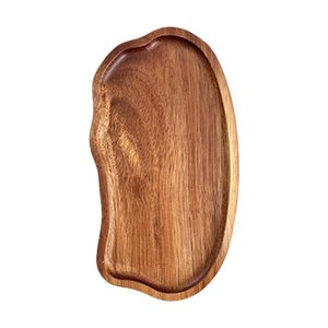 Magideal - Cuencos De Madera, Plato De Postre De Madera, Organizador De Compañeros, Bandeja De Servir De Forma Irregular, Tazón De Desayuno Para Bebidas, Café, R S